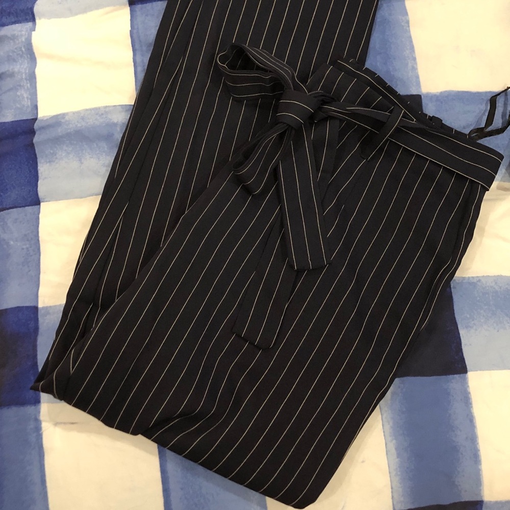 BRAND NEW NAVY pinstripe suit pant in LARGE